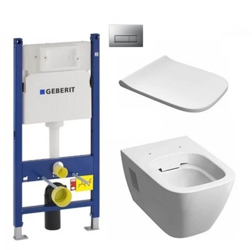Комплект: Унитаз Kolo Modo + Инсталляция Geberit Duofix + Клавиша Delta 51 + Крышка Slim (L33120000+458.126.00.1+115.105.46.1+L30115000)