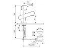 Cмеситель для умывальника Emmevi Twist, однорычажный, синий (CBL6603)