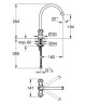 Смеситель для кухни Grohe Costa L, двухвентильный, хром (31831001)