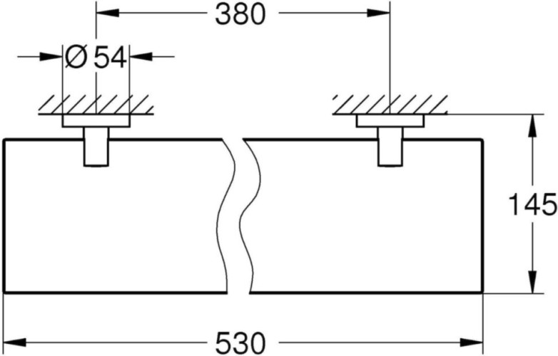 Полиця скляна Grohe Essentials (40799001)