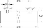 Полочка стеклянная Grohe Essentials (40799001)