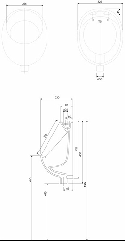 Пісуар Kolo Nova Top Pico (K2601100U)