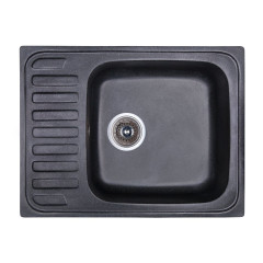 Кухонная мойка гранитная Cosh, 63x48, черный (COSH6449K420)