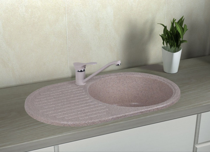 Кухонная мойка гранитная Cosh, 73x46, бежевый (COSH7446K300)