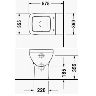 Унитаз напольный Duravit PuraVida (2132090000)