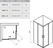 Душова кабіна Ravak Matrix MSRV4, 80x80 (1WV44C00Z1)