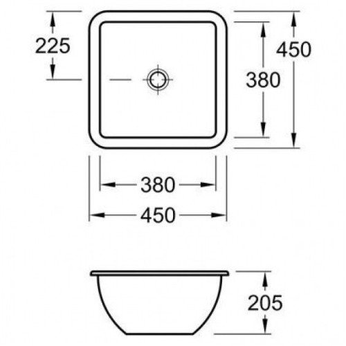 Умивальник врізний Villeroy&Boch Loop&Friends, 38 (616221R3)