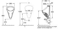 Писсуар Villeroy&Boch O.Novo (750400R1)