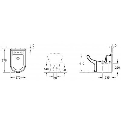 Биде напольное Villeroy&Boch Hommage (744200R2)