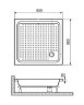 Душовий піддон Eger SMC, 80x80 (599-8080S)
