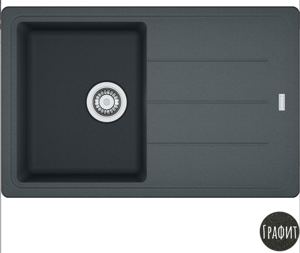 Кухонная мойка Franke BFG 611-78, оборотная, графит