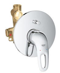 Смеситель для ванны Grohe Eurostyle New, однорычажный, хром (33637003)