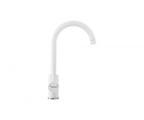 Смеситель для кухни Interline Tango New White, однорычажный, белый (TANGO NEW WHITE)