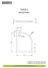 Душевой поддон Radaway Tasos E, 100x80 (STE1086-30L)