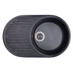 Кухонная мойка гранитная Cosh, 73x46, черный (COSH7446K420)