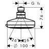 Верхний душ Hansgrohe Croma Vario (27441000)