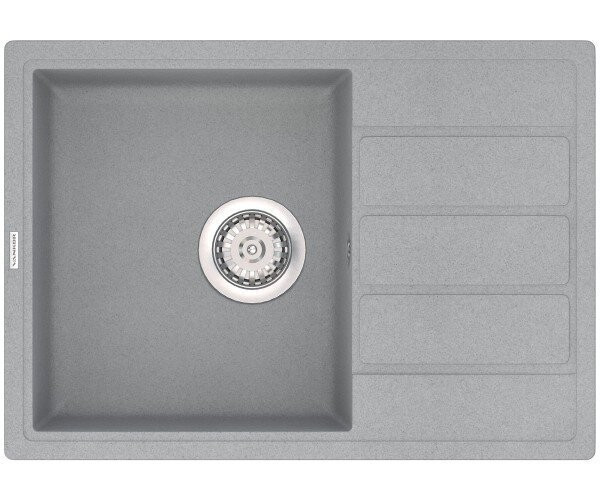 Кухонная мойка гранитная Vankor Orman, 61x49, серый (ORMAN OMP 02.61 GRAY)
