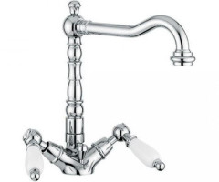 Cмеситель для умывальника Emmevi Deco Ceramica, двухвентильный, хром (CR121613)