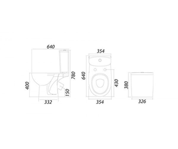Унитаз компакт Colombo Accent Basic (S12940500)