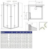 Душевая кабина Radaway Essenza New KDD-B, левая, 80x80 (385070-01-01L)
