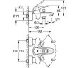Смеситель для ванны Grohe Eurostyle, однорычажный, хром (33591003)