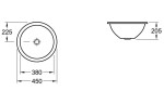 Умивальник врізний Villeroy&Boch Loop&Friends, 38 (618138R1)