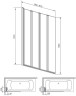 Шторка для ванни Radaway Eos PNW4 90, 152x90 (205401-101)