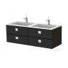 Тумба с умывальником Botticelli Rimin, 130 (RM-130D BLK)