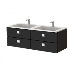 Тумба з умивальником Botticelli Rimin, 130 (RM-130D BLK)