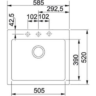 Кухонна мийка гранітна Franke MRG 610, 58x52, бежевий (114.0502.831)