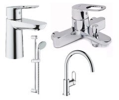Комплект змішувачів 4 в 1 Grohe BauLoop, хром (UA123225K0)