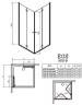 Душевая кабина Radaway Eos KDD-B, 90x80 (37343-01-01N)