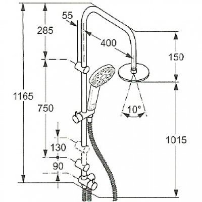 Душевая система Kludi Dual Shower System (6609105-00)