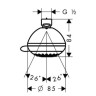 Верхний душ Hansgrohe Crometta Vario (28424000)