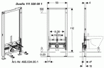 Инсталляция для биде Geberit Duofix (111.520.00.1)
