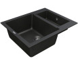 Кухонная мойка гранитная Vankor Orman, 61x49, черный (ORMAN OMP 03.61 BLACK)