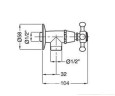 Запорный вентиль Bugnatese Lady (LADDO958)