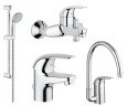 Комплект змішувачів 4 в 1 Grohe Euroeco, хром (UA123242K0)