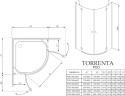 Душевая кабина Radaway Torrenta PDD, 100x80 (31640-01-01N)