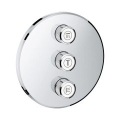 Смеситель для ванны Grohe Grohtherm SmartControl, трехвентильный, хром (29122000)