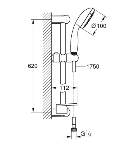 Комплект змішувачів 4 в 1 Grohe Eurosmart Cosmopolitan, хром (126115MK)