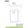 Душевой поддон Radaway Doros F Compact, 120x90 (SDRFP1290-05)