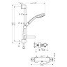 Душевой гарнитур Hansgrohe Croma 100 Multi/Combi (27086000)