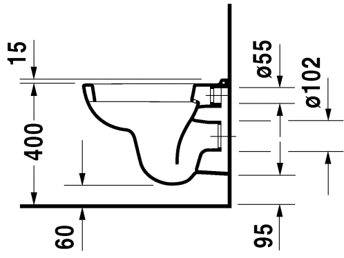 Унитаз подвесной Duravit D-Code (2211090000)