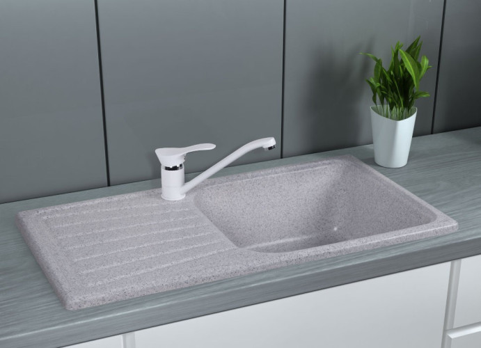 Кухонная мойка гранитная Cosh, 77x43, серый (COSH8146K210)