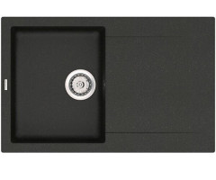 Кухонная мойка гранитная Vankor Orman, 78х48, черный (ORMAN OMP 02.78 BLACK)