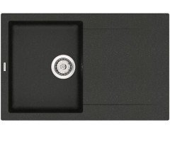Кухонна мийка гранітна Vankor Orman, 78х48, чорний (ORMAN OMP 02.78 BLACK)
