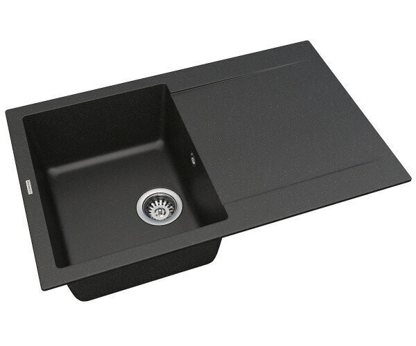 Кухонная мойка гранитная Vankor Orman, 78х48, черный (ORMAN OMP 02.78 BLACK)