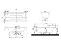 Ванна акрилова Villeroy&Boch Loop&Friends Square, 180х80 (UBA180LFS2V-96)