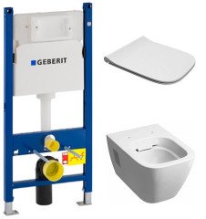 Комплект: Унитаз Kolo Modo Remfree + Инсталляция Geberit Duofix + Крышка Soft-Close (L33120000+111.300.00.5+L30112000)